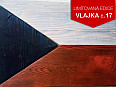 Originální dřevěná vlajka ČR (č.17)