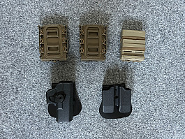 Sumky na zásobníky typu AR / M4 a pistolové pouzdro glock 19