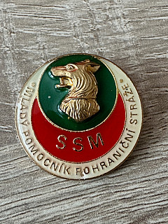 pohraniční stráž odznak SSM mladý pomocník ČSSR