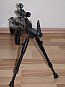 Bipod Dvojnožka na lištu 22mm výška 22 - 26cm Telescop