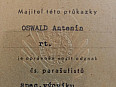 Průkazka paraodznaku 1949-51