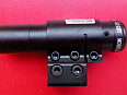 Červený laser na zbraně, na dražky 11 a 22mm 