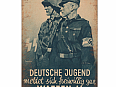 plechová cedule: německá mládež - dobrovolníci pro zbraně SS (válečná propaganda)