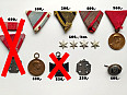 Rakousko-Uherské odznaky a medaile originál