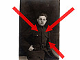Fotografie Četník na zkoušku 1920-21 čepice opasek uniforma 1. republika Četnictvo