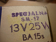 Speciální žárovka SM-17 13V 25W
