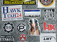 SAMOLEPKY STICKERS MECHANIX LBT EOTECH MONSTER ARMY STANAG DANIEL DEFENSE PELICAN LBT NIGHT FORCE UMAREX AIMPOINT FORWARD LMT CRYE
