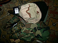 US ARMY fleece černý kulich cap WDL woodland bonie klobouk USMC