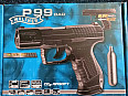 Airsoft pistole Walther P99 DAO CO2-12g+příslušenství v ceně.