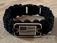 Paracord náramek (19 cm) black