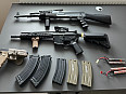 Airsoft WE Glock 17, AR-15 cm.068b Blue Edition, AK-47 cm.028A