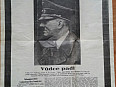 Staré dobové noviny Národni politika - Vůdce padl