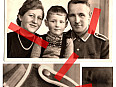 Fotografie poddůstojník Wehrmacht 3 vyznamenání Drážďany rodina