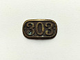 Originál prvorepublikový límcový odznak "303" Vysoké Mýto