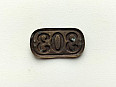 Originál prvorepublikový límcový odznak "303" Vysoké Mýto
