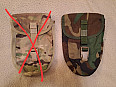 US MOLLE E-tool carrier WOODLAND 