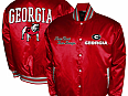 Georgia Bulldogs Franchise Club Satin Full-Snap Jacket - Large