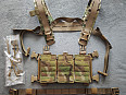 Kombo přední front flap + chest rig harness Husar Multicam