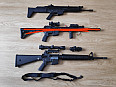 Skládaná M16A2 a Scar L AEG