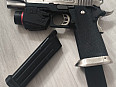 airsoft pistole WE Hi-Capa 5.1 GBB v nerezovém provedení