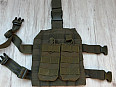 Mil-Tec stehenní MOLLE panel + Condor dvojitá open-top sumka na 2× M4/AK zásobník