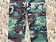US army kalhoty BDU woodland XLR 