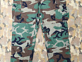 US army kalhoty BDU woodland LL top stav 