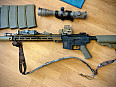 mk16 URGI Specna Arms FLEX SA-34 + Surefire, PEQ, Unity Axon, tlumič