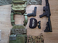 Airsoft výbava ssr4, ssp5 ,strike systems, anareus spider mpc 2.0