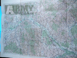 Prodám starou vojenskou mapu : HODONÍN - 1937