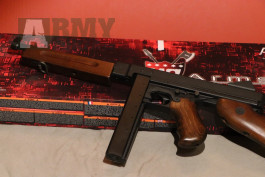 PRODÁM Airsoft Thompson M1A1 (celokov, dřevo) King Arms
