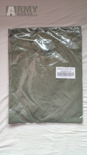 Tričko - Nátělník khaki letní velikost 96-100 (krátký rukáv)