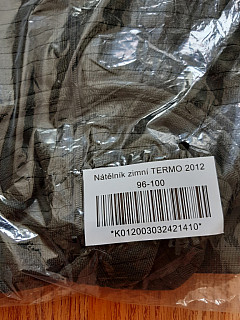 Nátělník zimní termo 2012
