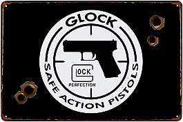 plechová cedule - Glock (logo)