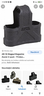 Gumové vytahovaky zásobníku