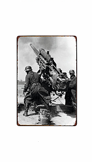 plechová cedule: Wehrmacht - 88mm kanón flak