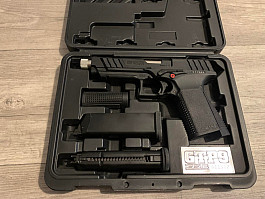 Airsoftová pistole GTP9, plyn blowback (GBB) - černá