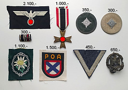 Německé nášivky insignie Wehrmacht Luftwaffe