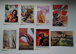 Italské propagandistické pohlednice 2. sv. válka