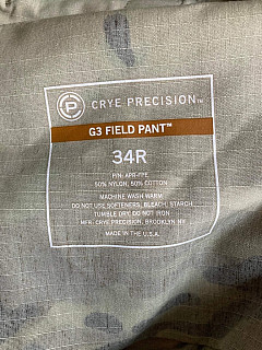 Crye Precision field pants multicam  34R 