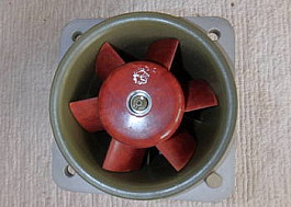 potrubní ventilátor pro vojenskou techniku
