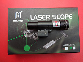 zaměřovací laser zelený s montáží na rybinu 11/22 mm, nebo na hlaven