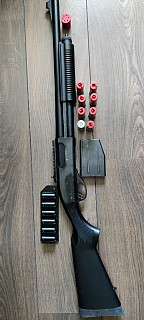 Airsoftová replika M870 pump action-plyn