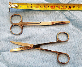 US Medic chirurgické nástroje nůžky, pinzeta, pean