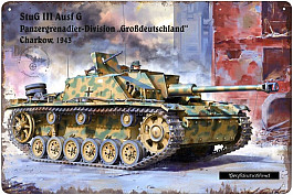 plechová cedule - StuG III Ausf G, Charkow 1943