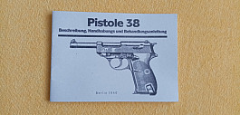 Návod manuál Walther P-38 / P38 Pistole wehramchtu, luger 9m