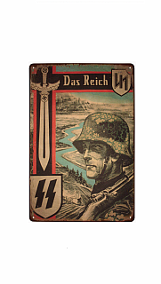 plechová cedule: „Das Reich“ (válečná propaganda)
