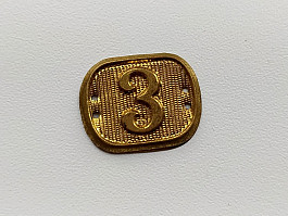 Originál republikový límcový odznak 3 (Kroměříž, Nové Zámky, Litoměřice, Komárno