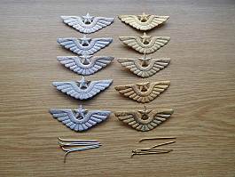 Starý ČSSR vojenský odznak čepicový letecký křídla 