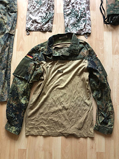 Uniformy blůza a combat shirt německá flecktarn troopentarn